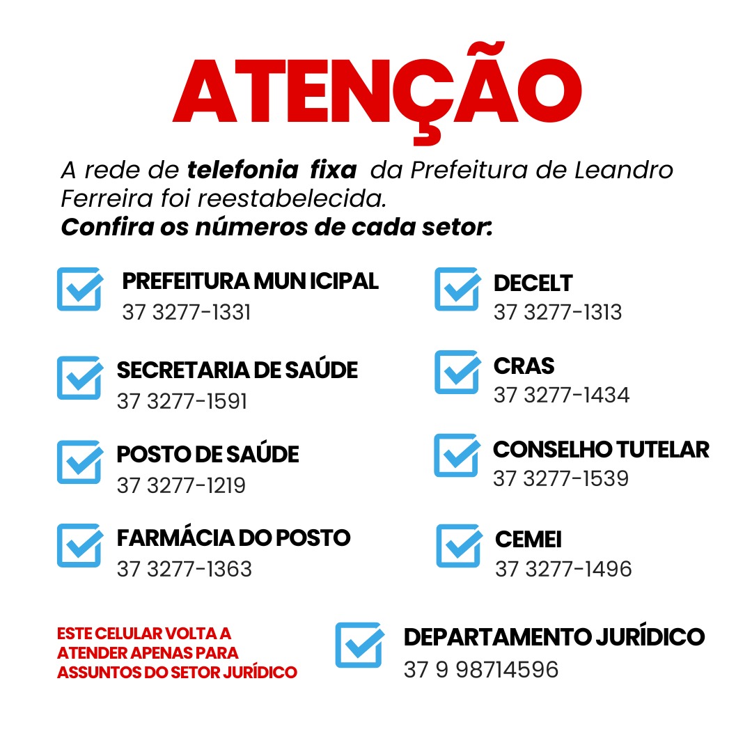 Atencao contatos